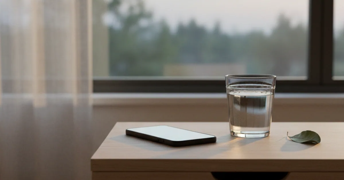 A goldfish in a bowl beside a stopwatch, set against a wall of fast-scrolling phone screens.