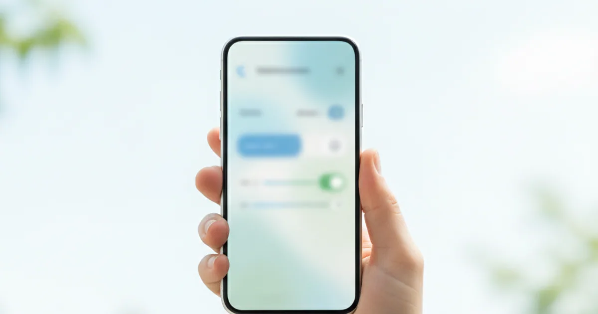 A phone settings screen with a daily screen-time limit toggle switched on.
